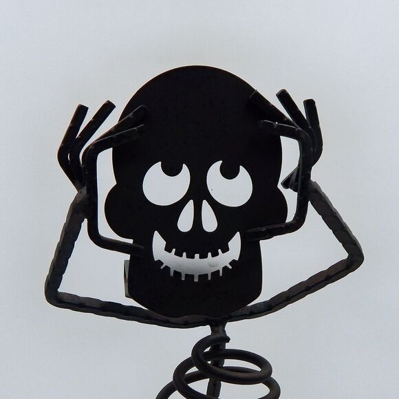 PartyLite Mr. Bones Metal Skeleton Halloween Tealight Candle Holder Retired - Picture 9 of 15